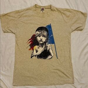 Vintage 80’s  Les Miserables Promo Tee T Shirt Men’s Size L